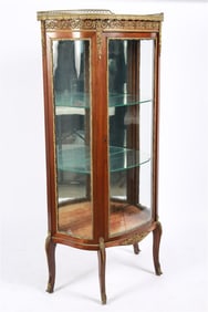 French Single-Door Glass Vitrine