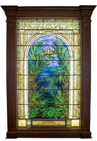 Tiffany, "Palm Leaf with Crown" Window