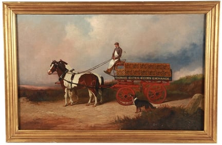 Colin Graeme, Oil on Canvas Horse-Drawn Cart