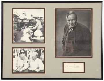 Clarence Darrow Photo Collage and Signature