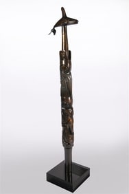 Bill Reid, "The Chief's Staff ... " Bronze Totem