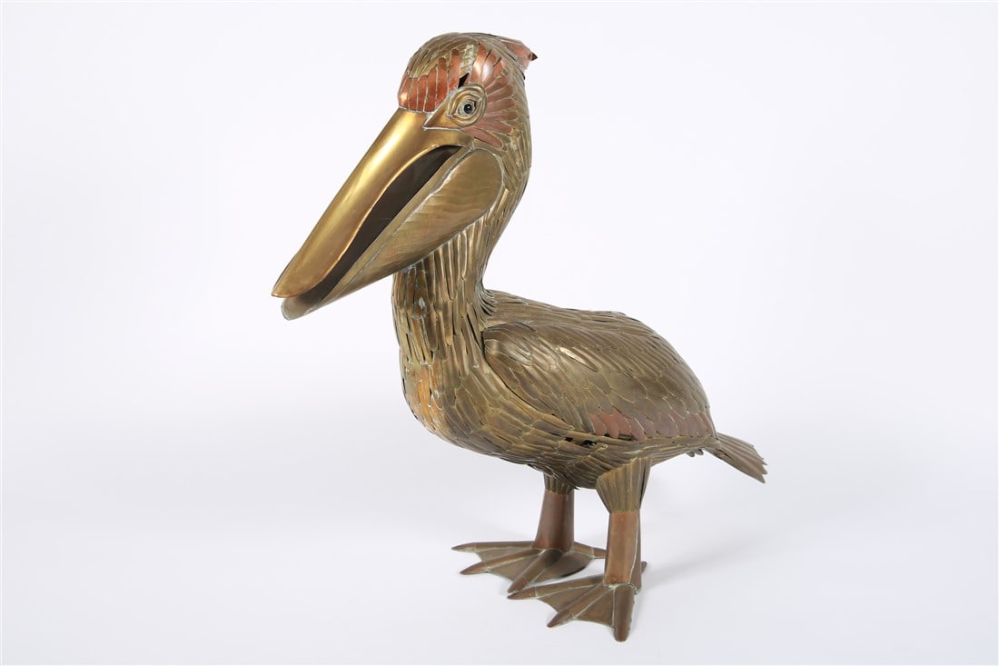 Sergio Bustamante, Brass Life-Size Pelican (1 of 5)