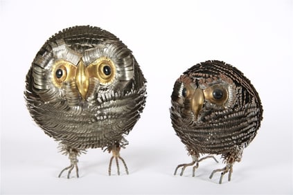 Sergio Bustamante, Small Cut Metal Owlets