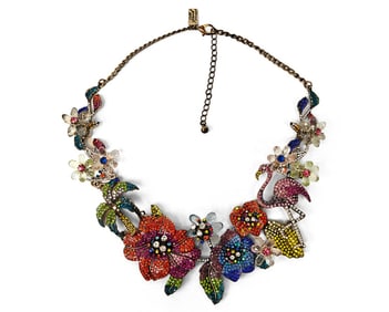 Off Park Collection, Gold-Tone Flower Necklace