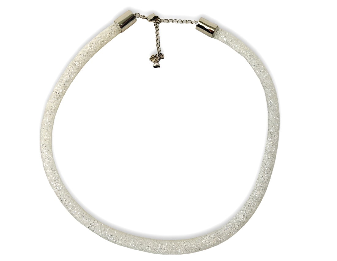 Swarovski, Stardust Crystal Necklace: Swarovski, crystal Stardust necklace. Approx. 19 in.