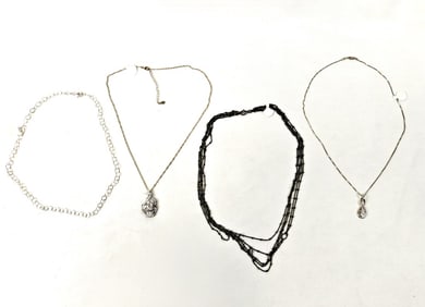 Twenty-Nine Various Sterling Silver Necklaces
