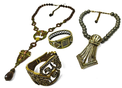 Heidi Daus, Four Pieces of Costume Jewelry
