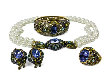 Heidi Daus, Four-Piece Set of Costume Jewelry