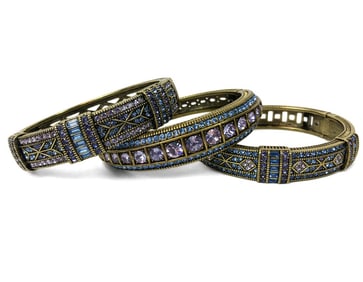 Heidi Daus, Three Vintage Costume Bracelets