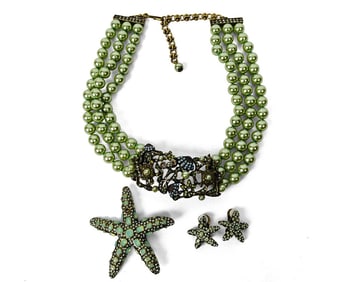 Heidi Daus, Three-Piece Costume Jewelry Set