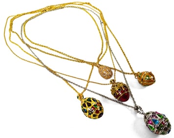 Joan Rivers, Five Egg Pendant Necklaces