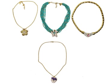 Nolan Miller, Four Fashion Necklaces