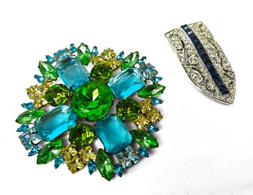 Kenneth J. Lane, Two Vintage Brooches