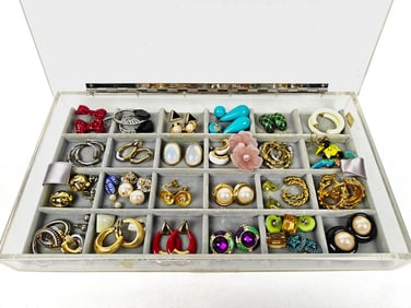Thirty-Seven Pairs of Fashion Earrings