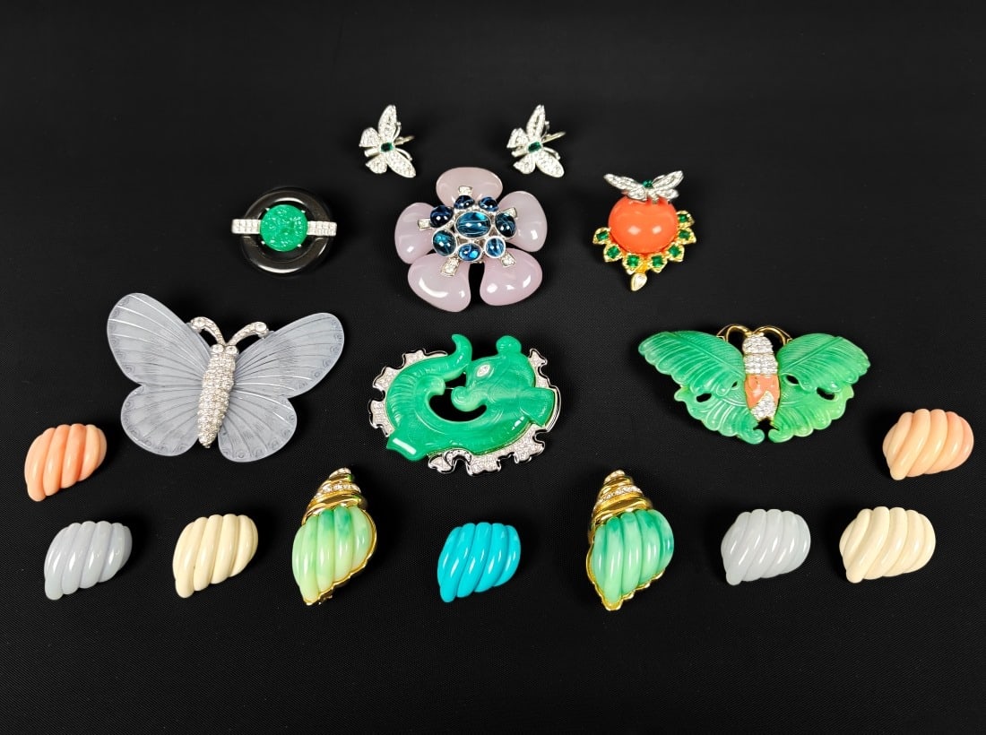 Kenneth J. Lane, Various Pins and Brooches (1 of 8)