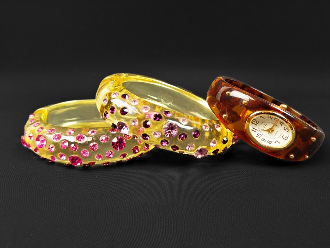 Kenneth J. Lane, Three Vintage Bangle Bracelets (1 of 6)