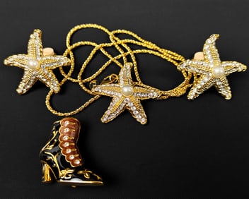 Kenneth J. Lane, Four Pieces of Fashion Jewelry