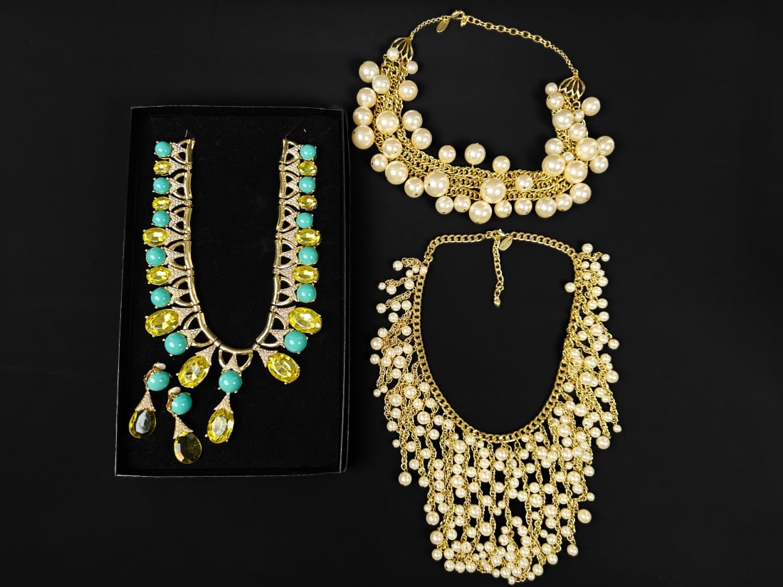 Scaasi, Three Vintage Fashion Necklaces (1 of 8)