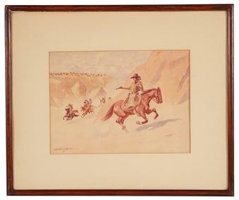 Leonard H. Reedy, Watercolor Western Shootout