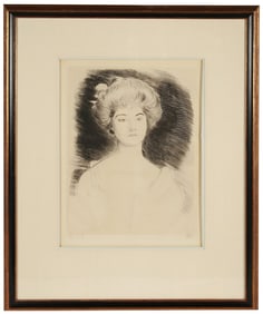 Paul Cesar Helleu (French), Portrait of a Woman