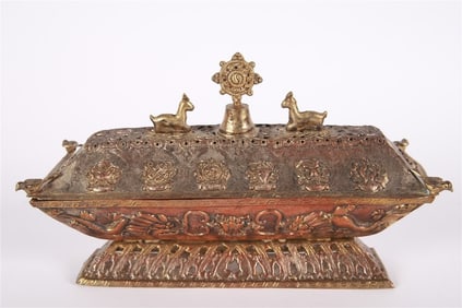 Tibetan Lidded Incense Burner