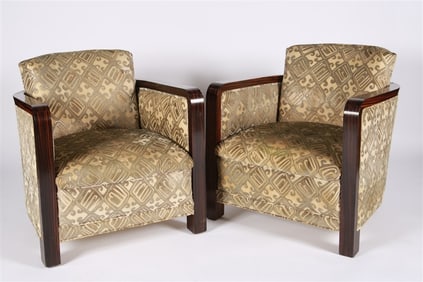 Eric Bagge, Pair of Ebony Lounge Chairs
