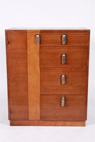 Gilbert Rohde, Walnut and Maple Chest