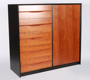 Danish Teak Veneer Gentleman's Chest