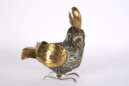 Sergio Bustamante, Cut Metal Bird Sculpture