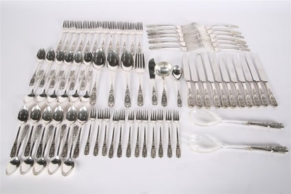 Westmorland, "Milburn Rose" Sterling Silverware
