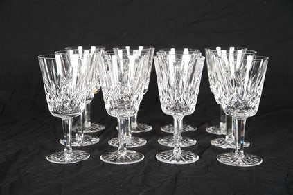 Waterford, Set of Twelve "Lismore" Water Goblets
