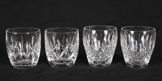 Waterford, Four Old Fashioned Glasses