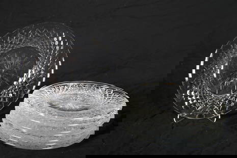Waterford, Set of Eight "Alana" Luncheon Plates: Waterford (Irish, established 1783). "Alana". Crystal. Diameter: 8". Set of eight Waterford "Alana" crystal luncheon plates. Marked with Waterford etched insignia to the undersides.