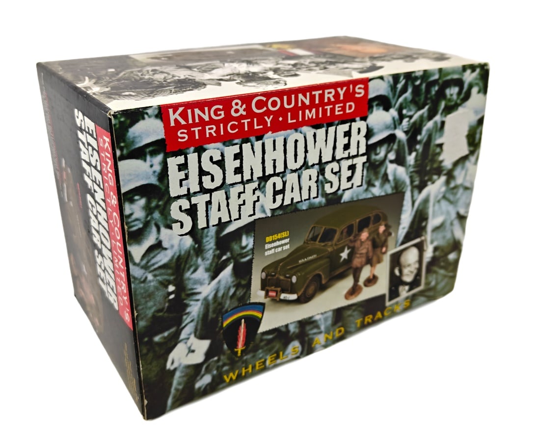 K & C - The Eisenhower Staff Car Set: King and Country DD154(SL) - The Eisenhower Staff Car Set Complete in box.