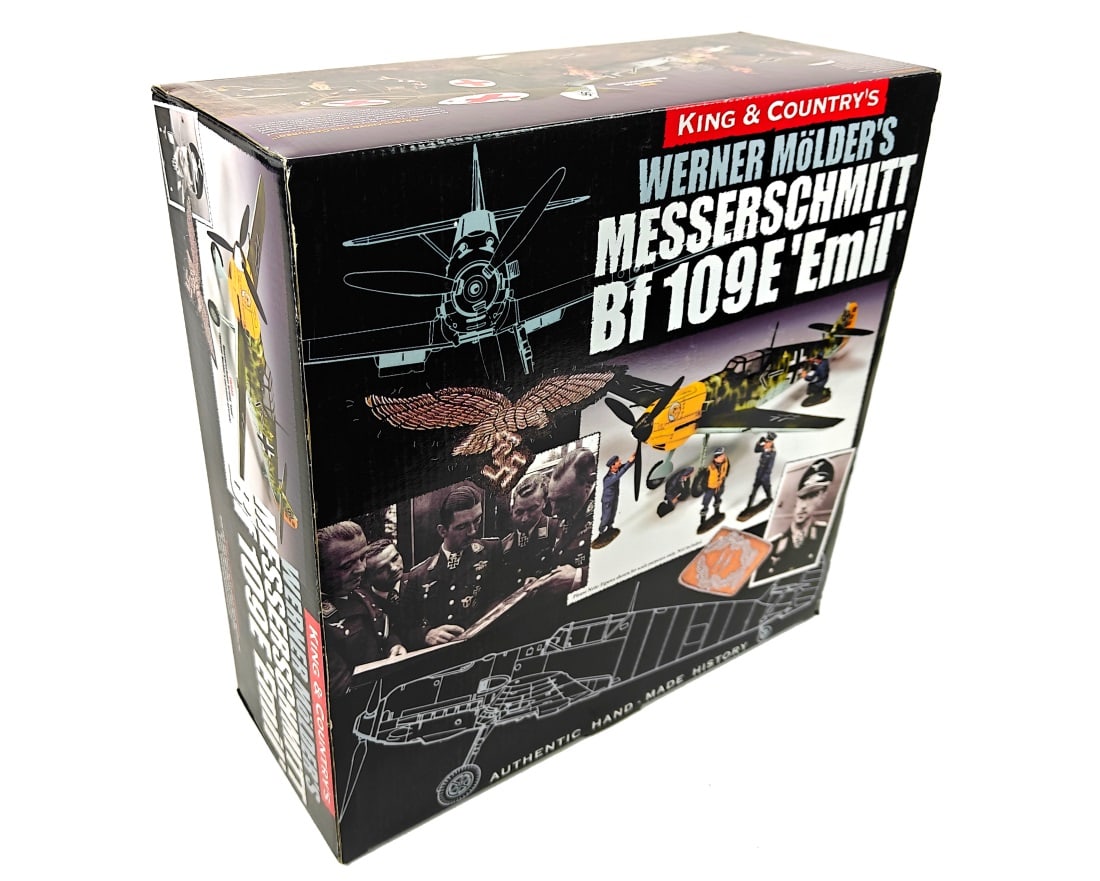 K & C - Messerschmitt Bf109 - Retired: King and Country LW044 "Werner Molder’s Messerschmitt Bf109e “Emil". Retired. Complete in box.