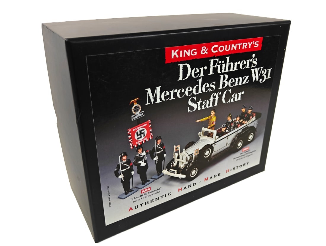 K & C - LAH259 Hitler's Staff Car - Retired: King and Country LAH259 - Der Fuhrer’s Mercedes Benz W31 Staff Car. Retired. Complete in box.