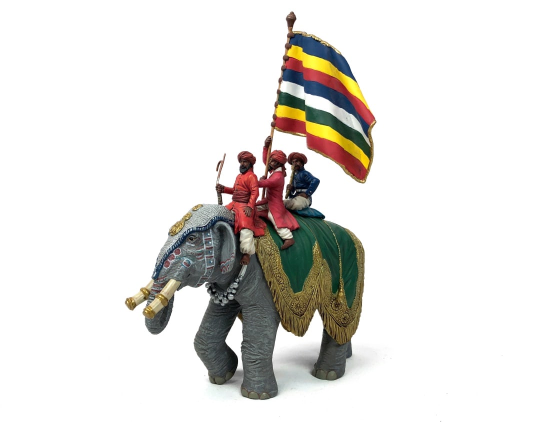 Britains #22000 - Jaipur Elephant w/ Flag Bearer: 1/30 scale. No original box included.