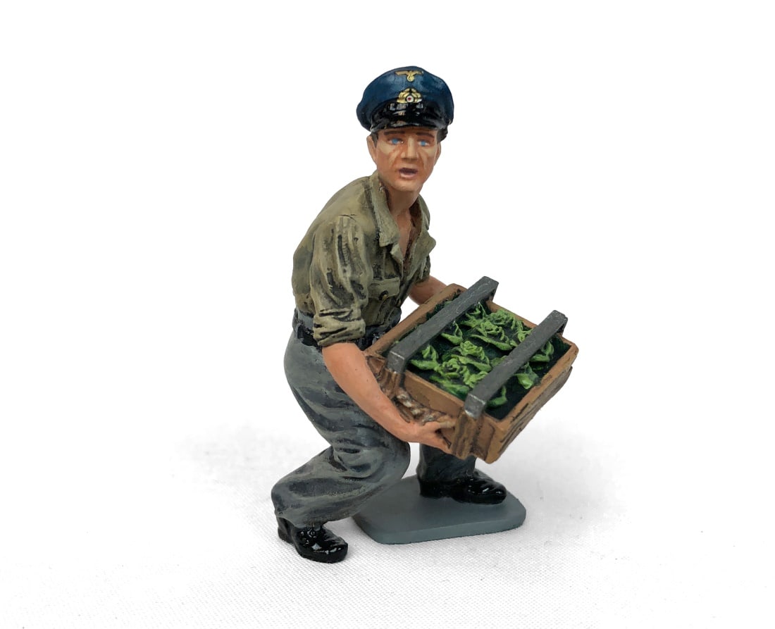 Collectors Showcase #CS01149 Supply Crew 3: Painted Metal Accessory for The Collectors Showcase U-96 Type VII U-Boat set. Complete in box.