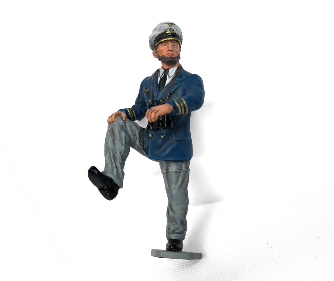 Collectors Showcase #CS01141 Capt. Prien: Painted Metal Accessory for The Collectors Showcase U-96 Type VII U-Boat set. Complete in box.