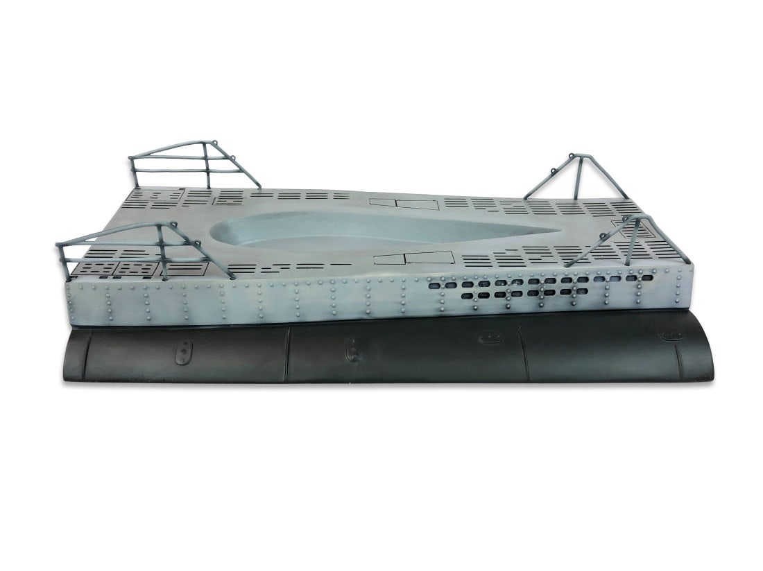 Collectors Showcase #01039A Conning Tower Base: U-Boat Conning Tower Base Painted Metal Complete in box