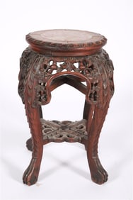Carved Chinese Taboret