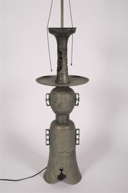 James Mont Style Chinese Altar Table Lamp
