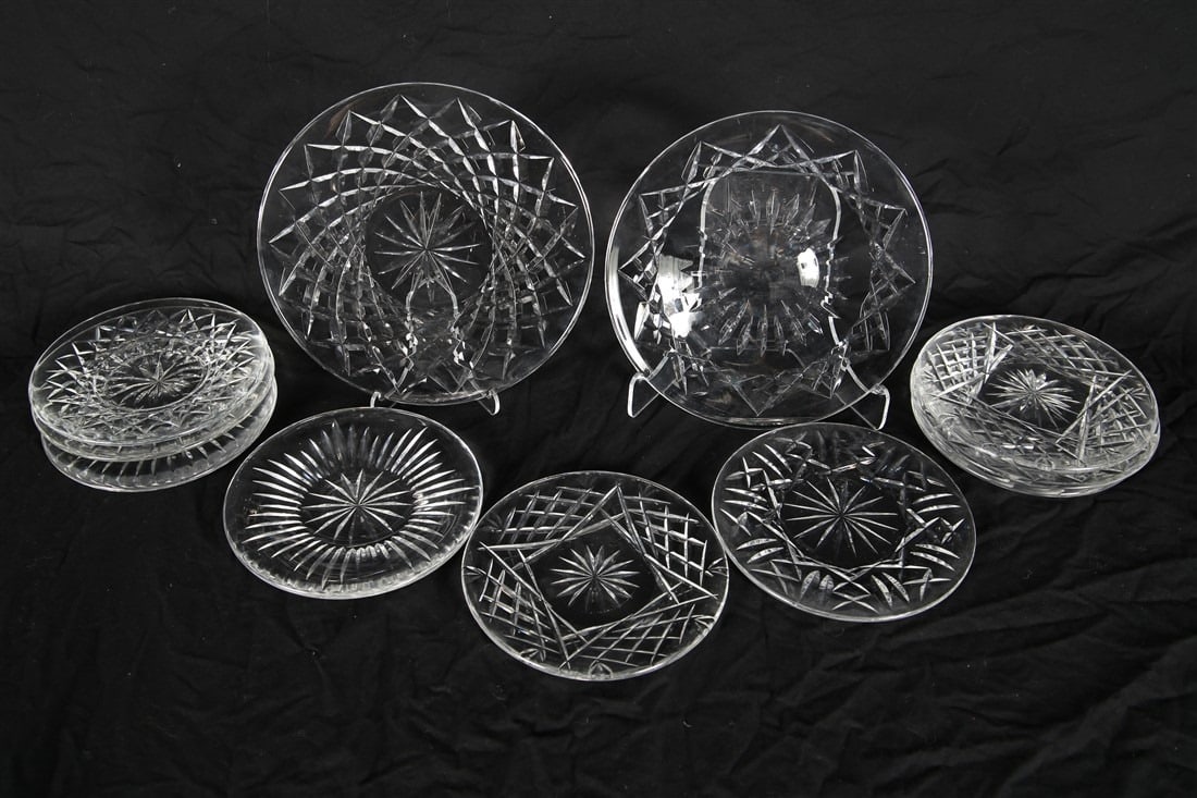 Waterford, Eleven Assorted Crystal Plates (1 of 3)