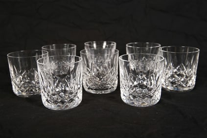 Waterford, Eight "Lismore" Old Fashioned Glasses