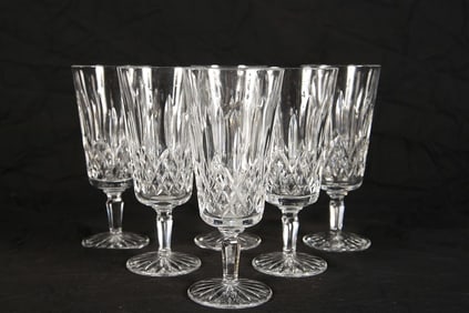 Waterford, Six "Lismore" Tall Iced Tea Glasses