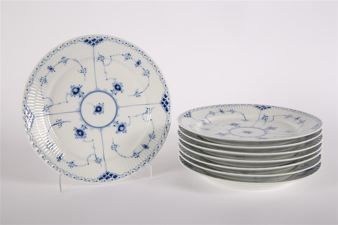 Royal Copenhagen, Blue Fluted Half Lace Plates (1 of 3)