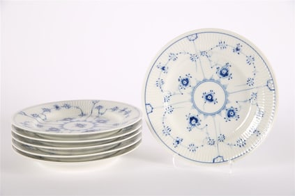 Royal Copenhagen, Blue Fluted Plain Salad Plates