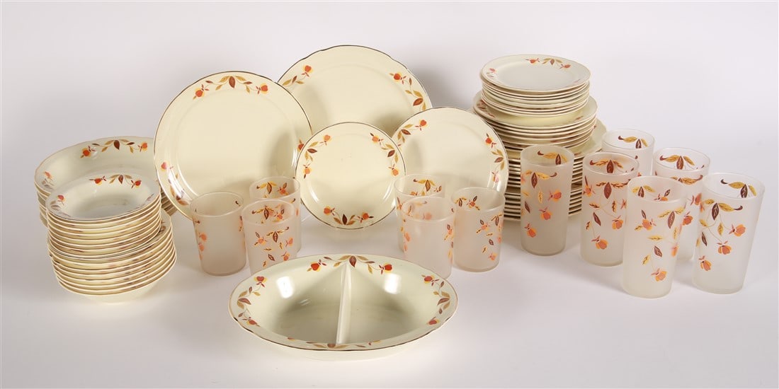 Hall China, "Autumn Leaf" Collection - 70 Pieces (1 of 4)