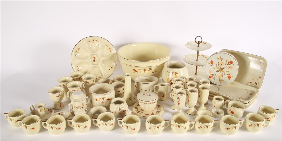 Hall China, "Autumn Leaf" Collection - 54 Pieces (1 of 14)