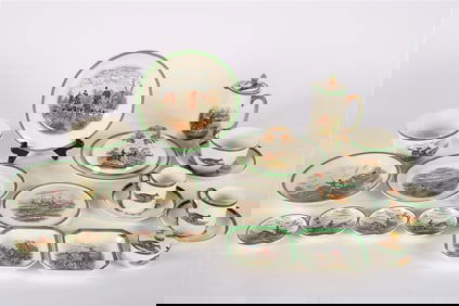 Copeland Spode, Hunt Scene Partial China Service
